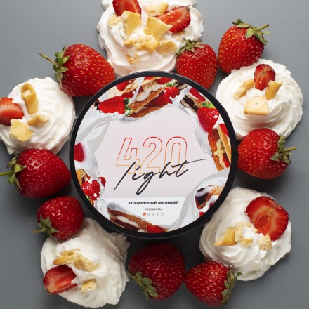 Табак 4.20 Light Line Клубничный Мильфей 100 грамм
