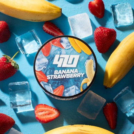 Тютюн 4.20 Banana Strawberry 100 г (банан полуниця)