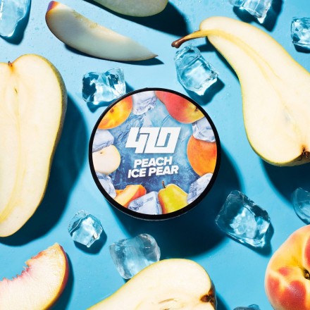 Тютюн 4.20 Peach Ice Pear 100 грам (груша м'ята персик)