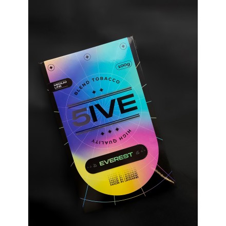Тютюн 5IVE Medium Everest 100 грам (евкаліпт м'ята хвоя)