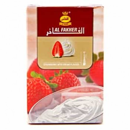 Табак Al-Fakher Strawberry With Cream 50 грамм (клубника со сливками)