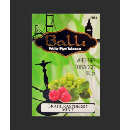 Табак Balli Grape Raspberry Mint 50 грамм (виноград малина мята)