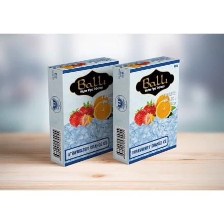 Табак Balli Strawberry Orange Ice 50 грамм (клубника апельсин лёд)