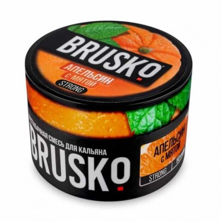 Бестабачная смесь Brusko Strong Line 50 грамм (апельсин с мятой)