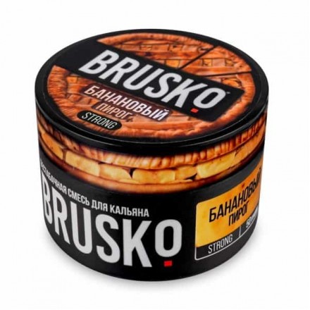 Бестабачная смесь Brusko Strong Line 50 грамм (банановый пирог)