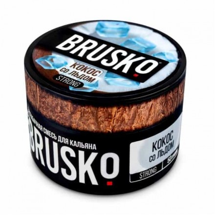 Бестабачная смесь Brusko Strong Line 50 грамм (кокос со льдом)