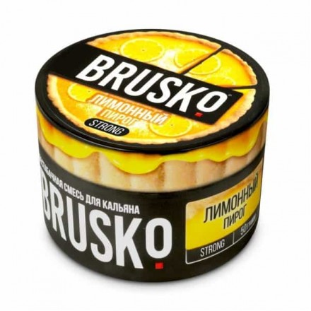 Бестабачная смесь Brusko Strong Line 50 грамм (лимонный пирог)
