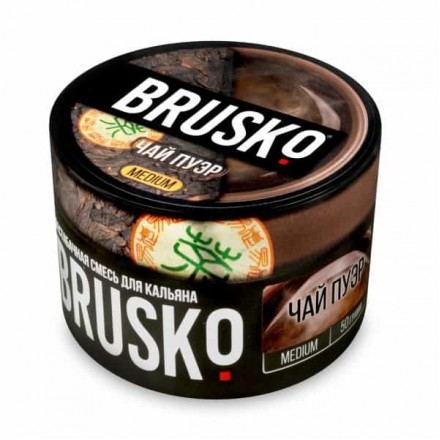 Бестабачная смесь Brusko Medium Line 50 грамм (чай пуэр)
