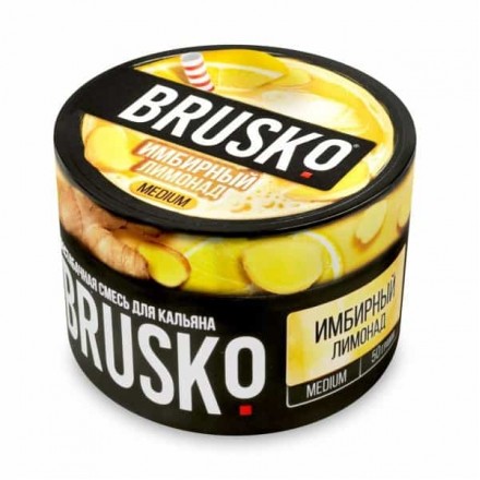 Бестабачная смесь Brusko Medium Line 50 грамм (имбирный лимонад)