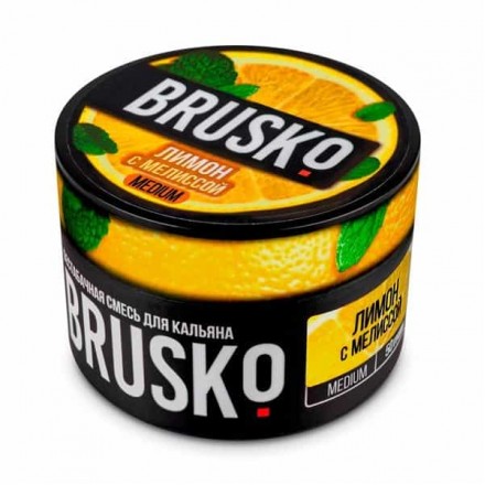 Бестабачная смесь Brusko Medium Line 50 грамм (лимон с мелиссой)