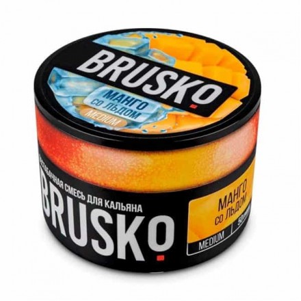 Бестабачная смесь Brusko Medium Line 50 грамм (манго со льдом)