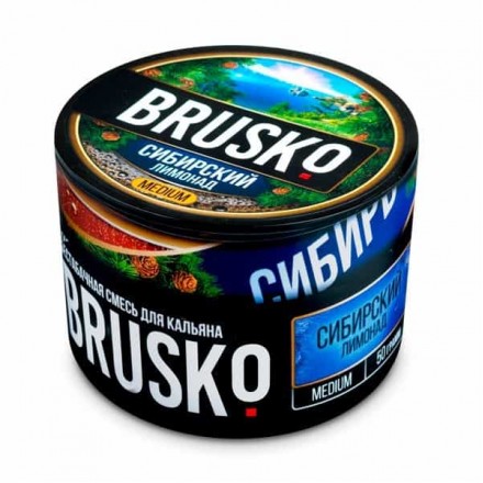Безтютюнова суміш Brusko Medium Line 50 грам (сибірський лимонад)