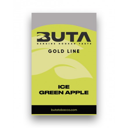Табак Buta Gold Line Ice Green Apple 50 грамм (ледяное зеленое яблоко)