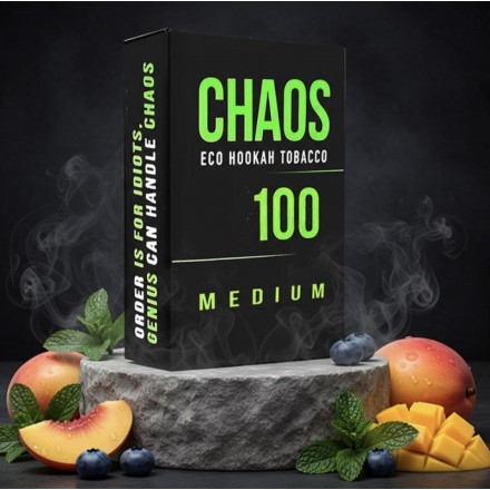 Тютюн Chaos Mystic Breeze medium line 100 гр (чорниця манго персик м`ята)
