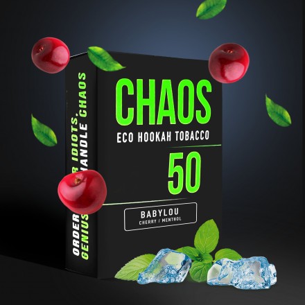 Тютюн Chaos Babylou soft line 50 грам (вишня м'ята)