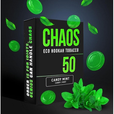Табак Chaos Candy Mint soft line 50 грам (м’ятний льодяник)