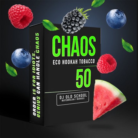 Табак Chaos Dj Old School soft line 50 грам (кавун ягоди)