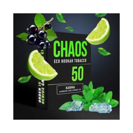 Табак Chaos Ice Plosion soft line 50 грам (лимон бузина лід)