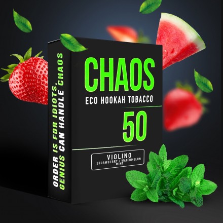 Табак Chaos Violino soft line 50 грам (полуця кавун лід)