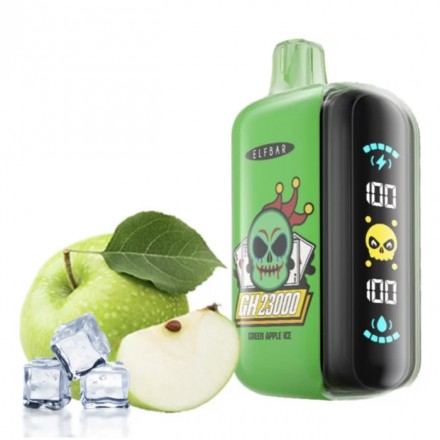 Elf Bar Green Apple Ice 23000 затяжек (зелене яблуко лід)