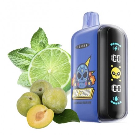 Elf Bar Green Plum Sour Lime 23000 затяжек (зелена слива кислий лайм)