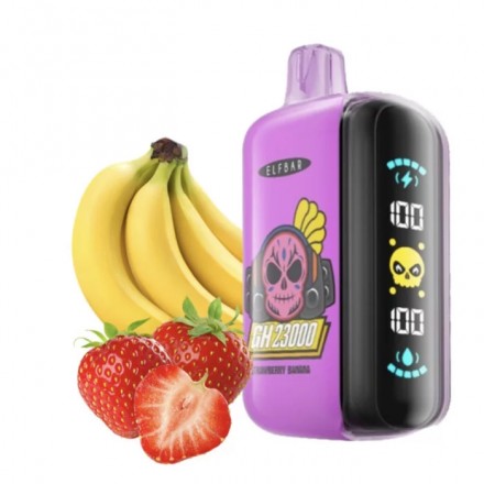 Elf Bar Strawberry Banana 23000 затяжек (полуниця банан)