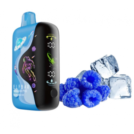 Одноразка Elf Bar Blue Razz Ice 33000 затяжек (синя малина лід)
