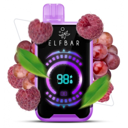 Одноразка Elf Bar Grape Raspberry 40000 затяжек (виноград малина)