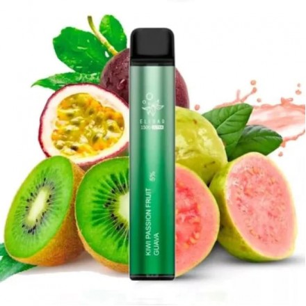 Одноразка Elf Bar Kiwi Passion Fruit Guava 1500 Ultra затяжек (киви маракуйя гуавa)