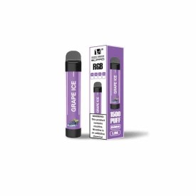 Одноразка Hugo RGB LED DISPOSABLE 1500 затяжек (айс виноград)