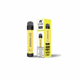 Одноразка Hugo RGB LED DISPOSABLE 1500 затяжек (айс банан)