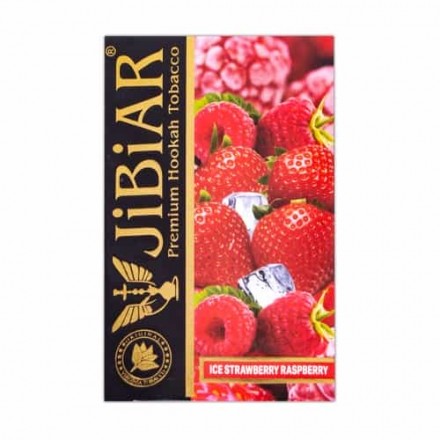 Табак Jibiar Ice Strawberry Raspberry 50 грамм (клубника малина лёд)