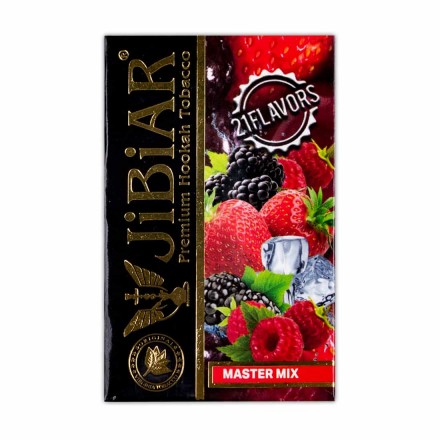 Тютюн Jibiar Master Mix 50 грам (лісові ягоди тропічні фрукти)