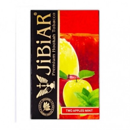 Тютюн Jibiar Two Apples Mint 50 грам (подвійне яблуко з м'ятою)