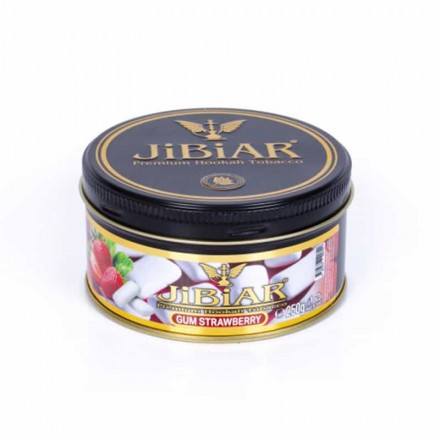 Табак Jibiar Gum Strawberry 250 грамм (жвачка клубника)