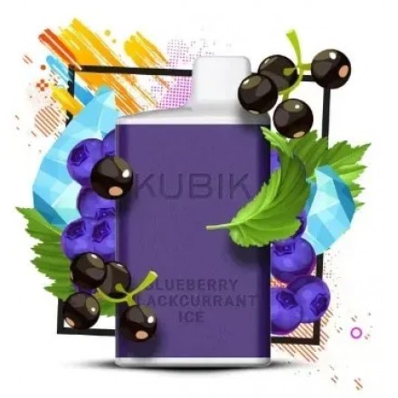 Одноразка Kubik Max Blueberry Blackcurrant 6000 затяжок (чорниця ожина)