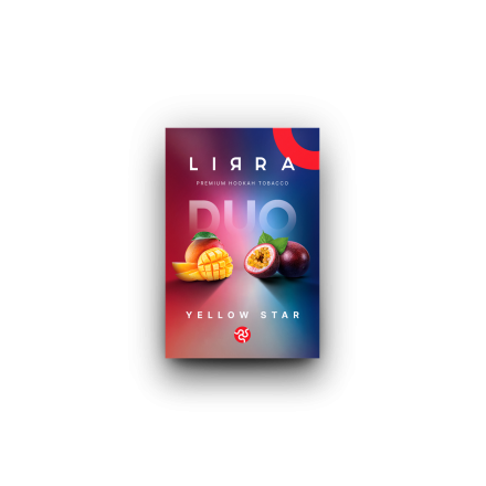 Табак Lirra Yellow Star Duo 50 грам (манго маракуйя)