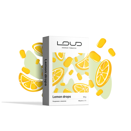 Табак Loud Lemon Drops 50 грам (лимонi льодяники)