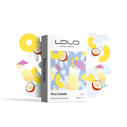 Тютюн Loud Pina Colada 50 грам (ананас кокос ром)