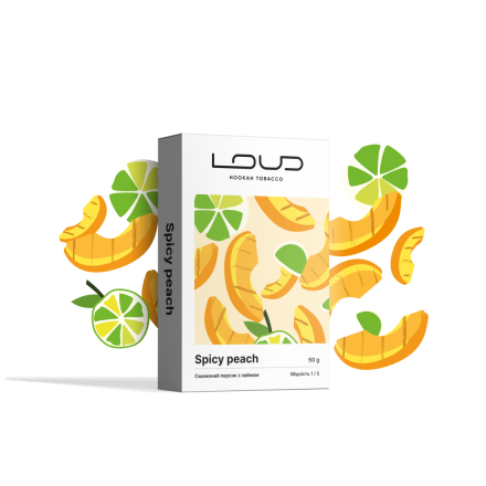 Тютюн Loud Spicy Peach 50 грам (смажений персик з лаймом)
