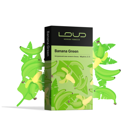 Тютюн Loud Banana Green 100 г (натуральний смак зеленого банану)