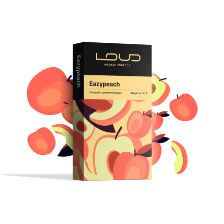 Тютюн Loud Eazypeach 100 грам (солодкий соковитий персик)