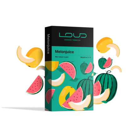 Тютюн Loud Melonjuice 100 грам (мікс кавун та диня)