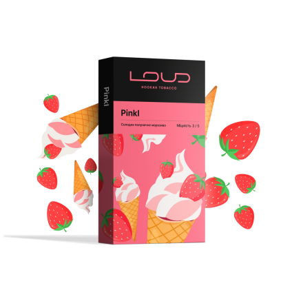 Табак Loud Pinkl 100 грам (полуничне морозиво)