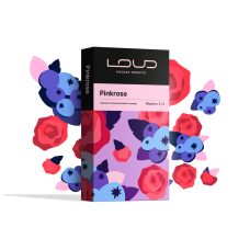 Тютюн Loud Pinkrose 100 грам (чорниця зі смаком рожевої рози)