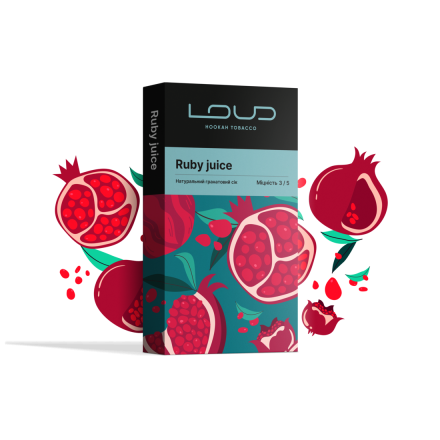 Тютюн Loud Ruby Juice 100 грам (гранатовий сік)