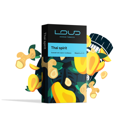 Тютюн Loud Thai Spirit 100 грам (зелений чай з манго та імбиром)