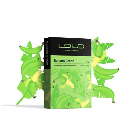 Табак Loud Banana Green 40 грам (натуральний смак зеленого банану)