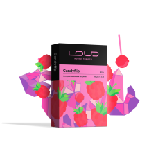 Тютюн Loud Candyflip 40 грам (м'ятні малинові льодяники)