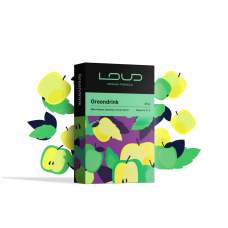 Тютюн Loud Greendrink 40 грам (мікс яблука, базиліку, м'яти та матчі)